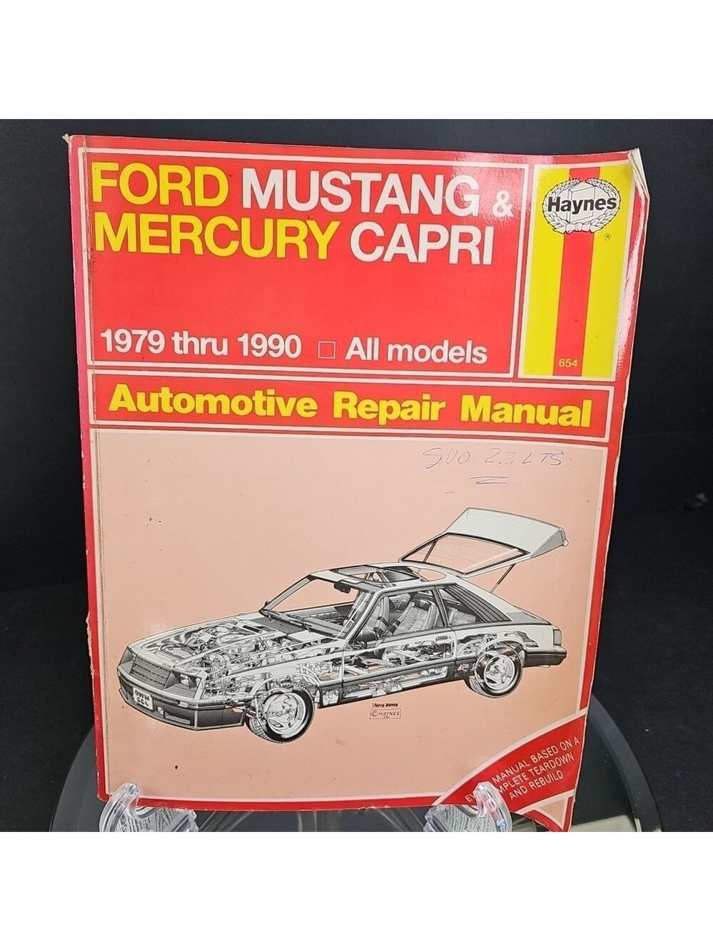 Haynes Repair Manual Ford Mustang & Mercury Capri 1979-1990 Automotive Book 654